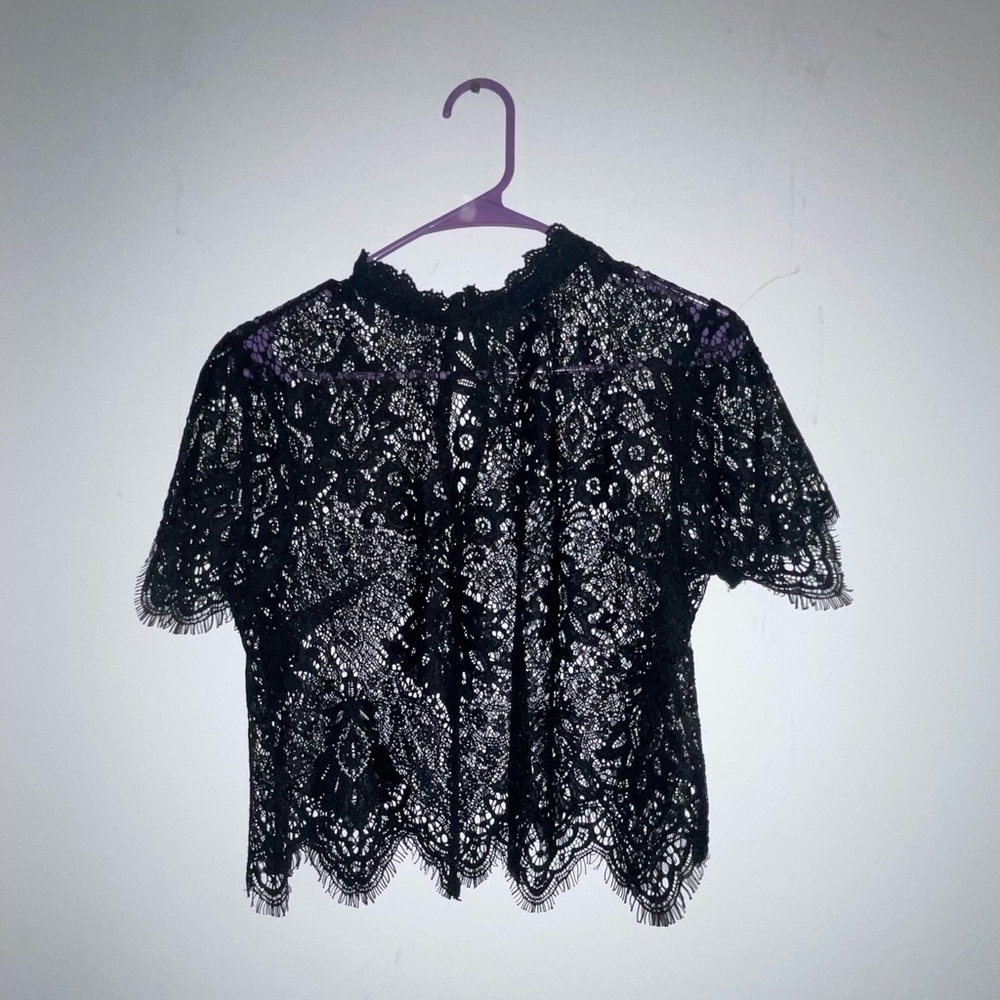 Lace crop top